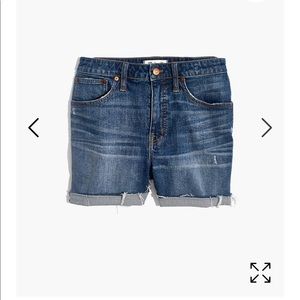 Madewell Curvy High-Rise Denim Shorts